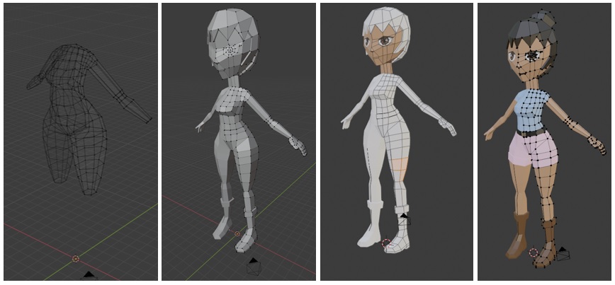 Create Character in Blender